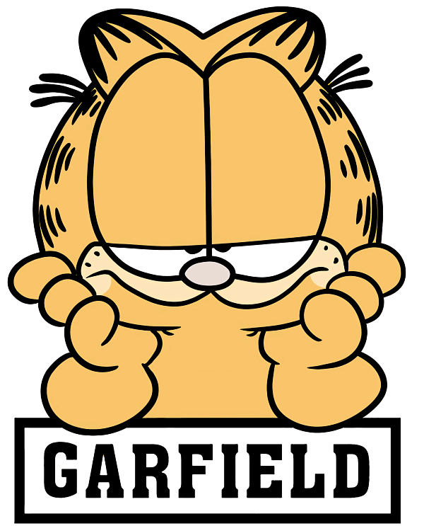 1 Garfield Cartoon Face Graphic Garfield Cartoon Face Graphic