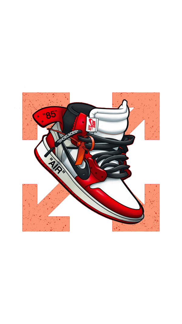 28 Nike Red & White Sneakers Digital Art Nike Red & White Sneakers Digital Art