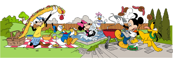 Mickey & Friends Backyard Picnic Graphic Mickey & Friends Backyard Picnic Graphic