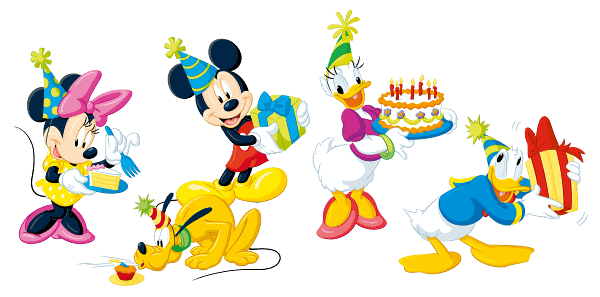 Mickey & Minnie Birthday Party Illustration Mickey & Minnie Birthday Party Illustration