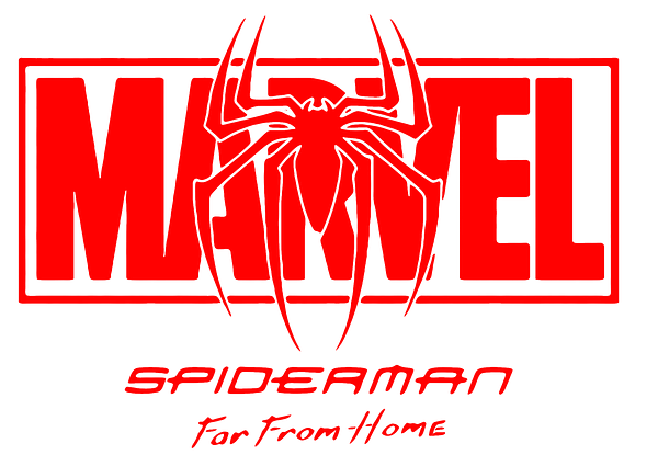 B (26) Spider-Man Marvel Logo Graphic Spider-Man Marvel Logo Graphic