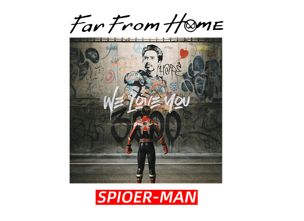 B (12) Spider-Man & Iron Man Street Art Graphic Spider-Man & Iron Man Street Art Graphic