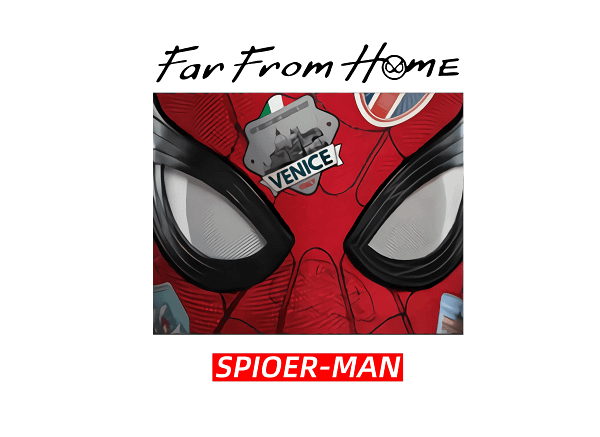B (16) Spider-Man Close-Up Mask Graphic Spider-Man Close-Up Mask Graphic