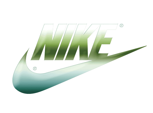 11 Nike Swoosh Green & White Athletic Graphic Nike Swoosh Green & White Athletic Graphic