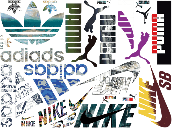 5 Top Brands Adidas Puma Nike Hook Style PNG Top Brands Adidas Puma Nike Hook Style PNG