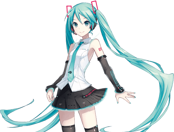 41 Hatsune Miku Blue Hair & Flowing Skirt Digital Graphic Hatsune Miku Blue Hair & Flowing Skirt Digital Graphic