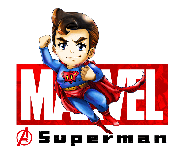 Superman Hero Chibi Comic Graphic Superman Hero Chibi Comic Graphic