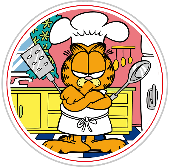 Garfield Chef Cartoon Graphic Garfield Chef Cartoon Graphic