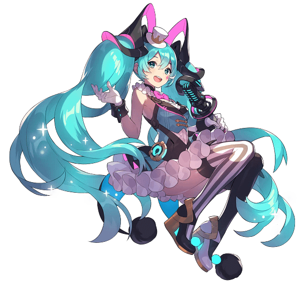 7 Hatsune Miku Whimsical Floral Digital Graphic Hatsune Miku Whimsical Floral Digital Graphic