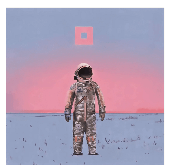 NASA Astronaut-PNG32 Minimalist Astronaut in Space PNG