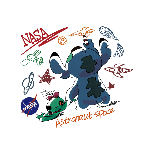 NASA Astronaut-PNG17 NASA Astronaut Space Stitch & Friend PNG