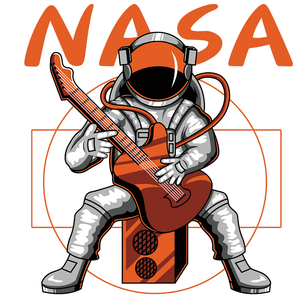 NASA Astronaut-PNG22 Rock star NASA Astronaut with Guitar PNG