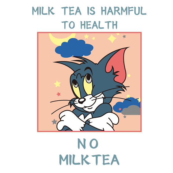 11Tom Cartoon Mischief Milk Tea Illustration Tom Cartoon Mischief Milk Tea Illustration