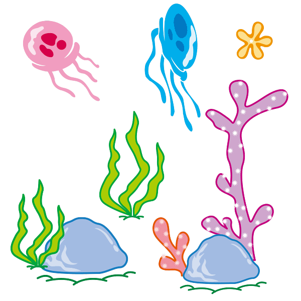 21 Whimsical Underwater Cartoon Scene Whimsical Underwater Cartoon Scene