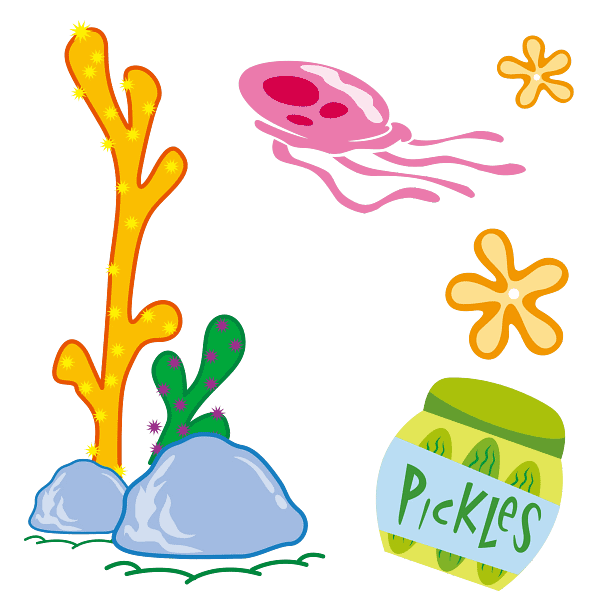 22 Playful Underwater Cartoon Illustration Playful Underwater Cartoon Illustration