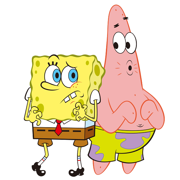 24 Nervous Sponge & Star Cartoon Graphic Nervous Sponge & Star Cartoon Graphic