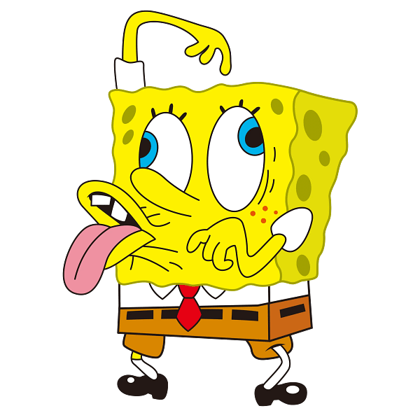 4 Silly Cartoon Sponge Character Graphic Silly Cartoon Sponge Character Graphic