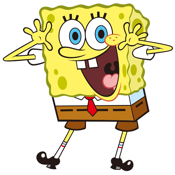 45 Cheerful Yellow Sponge Character Illustration Cheerful Yellow Sponge Character Illustration