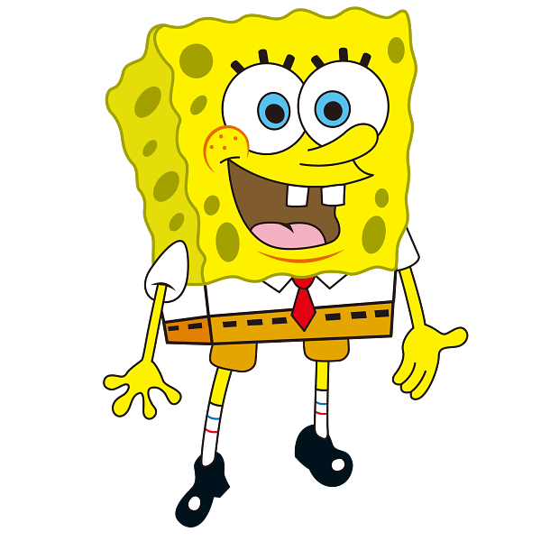 8 Cheerful Cartoon Sponge Character Graphic Cheerful Cartoon Sponge Character Graphic