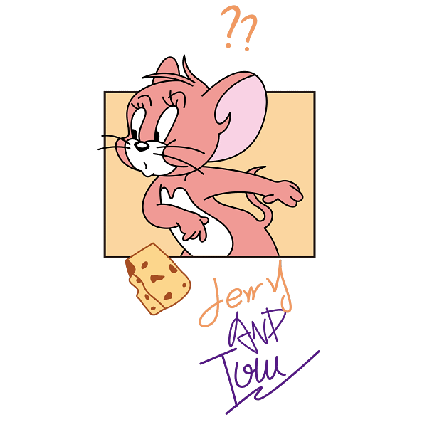 8Jerry Cartoon Confusion Illustration Jerry Cartoon Confusion Illustration