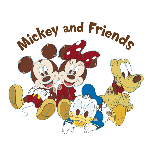 Cheerful Cartoon Friends Group Graphic Cheerful Cartoon Friends Group Graphic