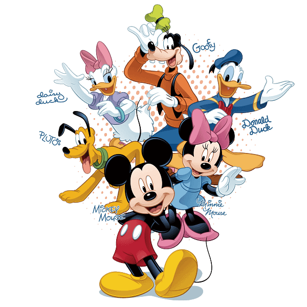 Classic Cartoon Character Ensemble Graphic Classic Cartoon Character Ensemble Graphic