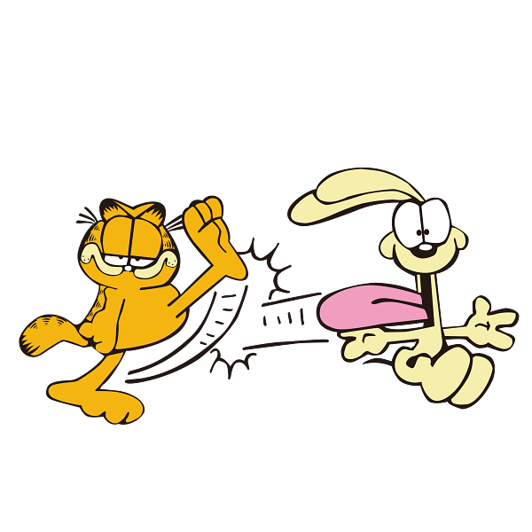 Garfield - A Kick in he But for Odie Garfield - A Kick in he But for Odie
