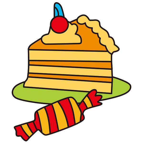 Garfield Cartoon Cake & Candy Graphic Garfield Cartoon Cake & Candy Graphic