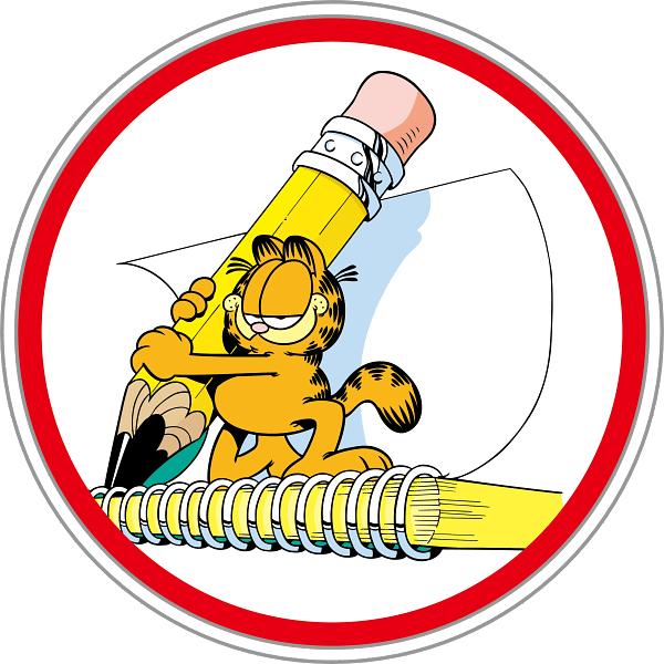 Garfield Character Mascot Pencil Drawing Garfield Character Mascot Pencil Drawing