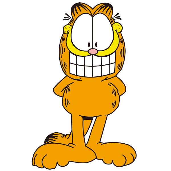 Garfield Cheerful Orange Cartoon Graphic Garfield Cheerful Orange Cartoon Graphic