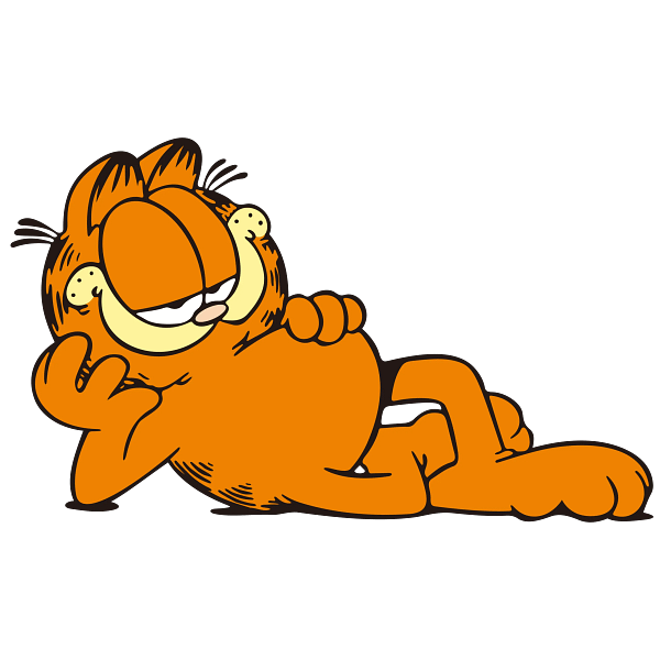 Garfield Lazy Cat Cartoon Graphic Garfield Lazy Cat Cartoon Graphic