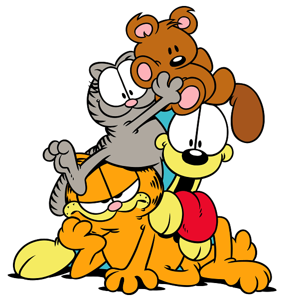 Garfield & Odie Cartoon Stack Graphic Garfield & Odie Cartoon Stack Graphic