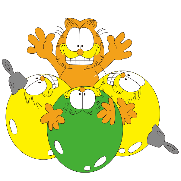 Garfield Ornament Party Cartoon Graphic Garfield Ornament Party Cartoon Graphic