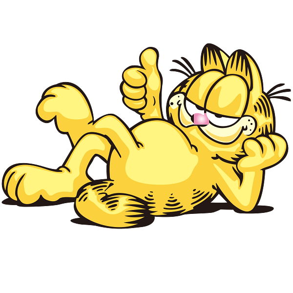 Garfield Relaxing Cartoon Graphic Garfield Relaxing Cartoon Graphic