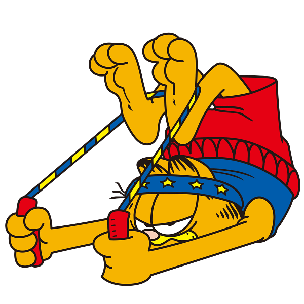Garfield Stretched Out Graphic Garfield Stretched Out Graphic