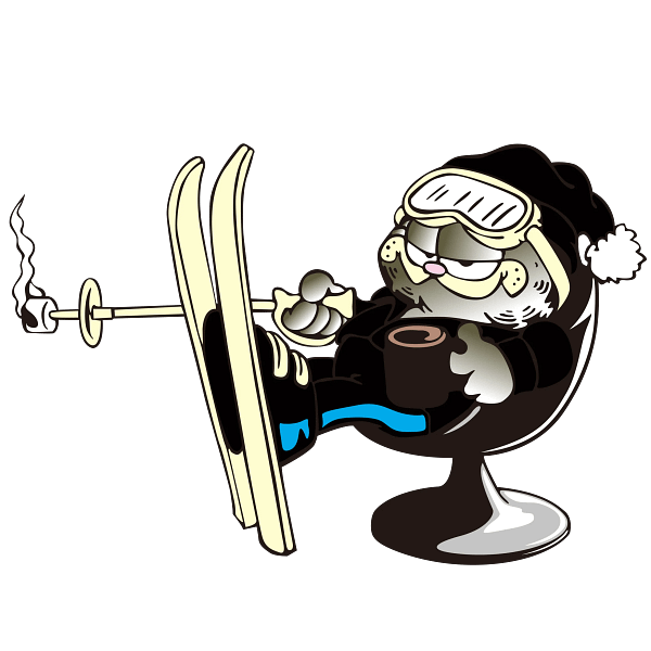 Garfield Winter Lounge Cartoon Graphic Garfield Winter Lounge Cartoon Graphic