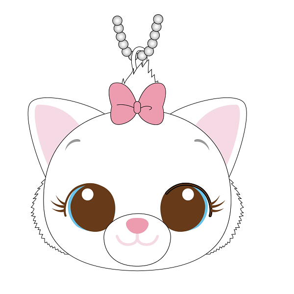 Marie Cat Head Graphic from The Aristocats Marie Cat Head Graphic from The Aristocats