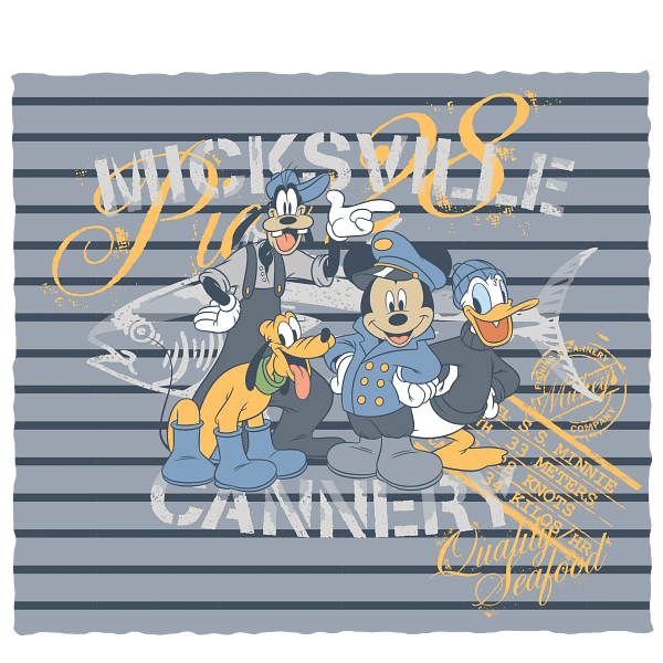 Mickey, Donald, Goofy & Pluto Vintage Graphic Mickey, Donald, Goofy & Pluto Vintage Graphic