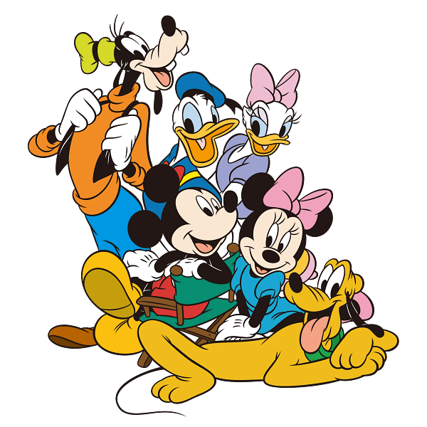 Mickey & Friends Cartoon Ensemble Theme Graphic Mickey & Friends Cartoon Ensemble Theme Graphic