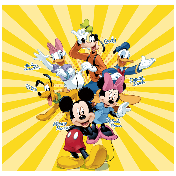 Mickey, Minnie, Donald, Daisy & Goofy Cartoon Characters Graphic Mickey, Minnie, Donald, Daisy & Goofy Cartoon Characters Graphic