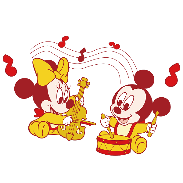 Mickey & Minnie Mouse Musical Cartoon Graphic Mickey & Minnie Mouse Musical Cartoon Graphic