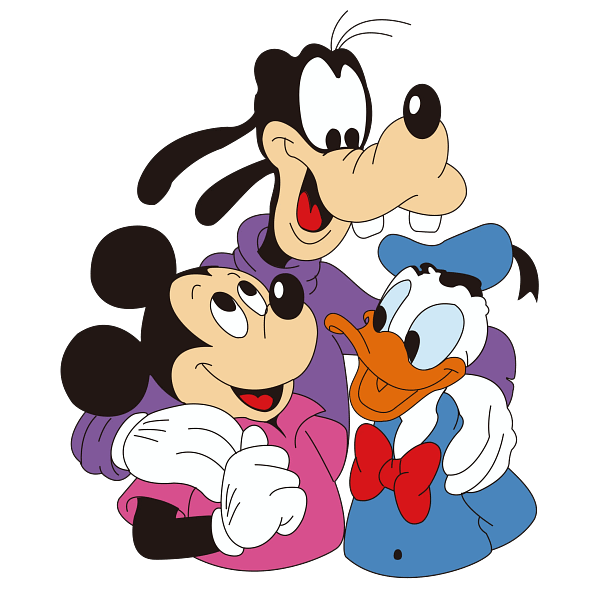 Mickey Mouse & Friends Cartoon Hug Graphic Mickey Mouse & Friends Cartoon Hug Graphic