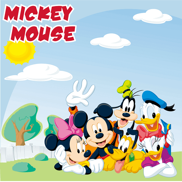 Mickey Mouse and Friends Cartoon Scene Mickey Mouse and Friends Cartoon Scene