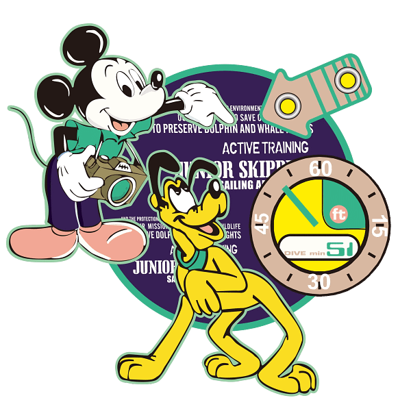 Mickey Mouse and Pluto Nautical Adventure Graphic Mickey Mouse and Pluto Nautical Adventure Graphic
