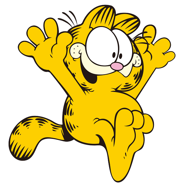 Mischievous Yellow Cartoon Cat Graphic Mischievous Yellow Cartoon Cat Graphic