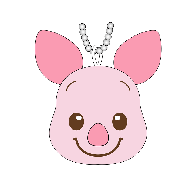 Piglet Head with Pearls Disney Graphic Piglet Head with Pearls Disney Graphic