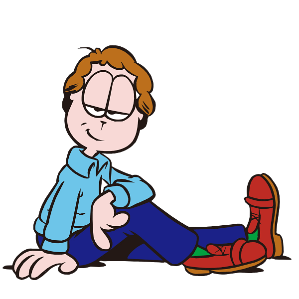 Relaxed Jon Cartoon Man Graphic Relaxed Jon Cartoon Man Graphic