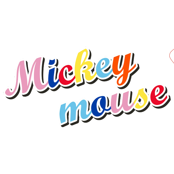 Retro Colorful Cartoon Script Typography Retro Colorful Cartoon Script Typography