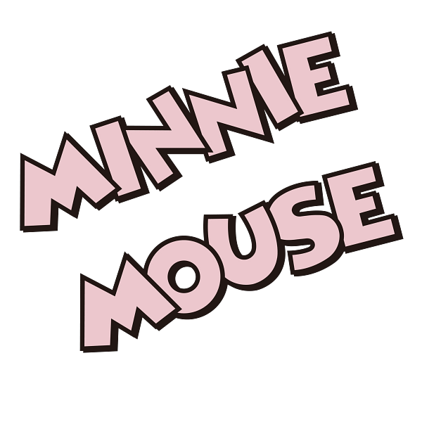Soft Tone Minnie Mouse Typography Soft Tone Minnie Mouse Typography