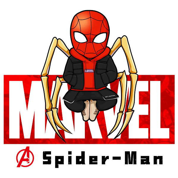 Spider-Man Peter Parker Supreme Streetwear Graphic Spider-Man Peter Parker Supreme Streetwear Graphic